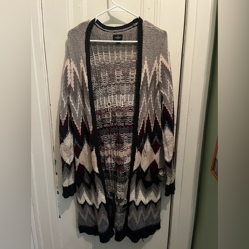 American Eagle Multicolor Cardigan